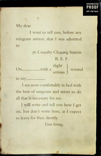 Louisa Young: My dear I wanted to tell you (2011, Harper)